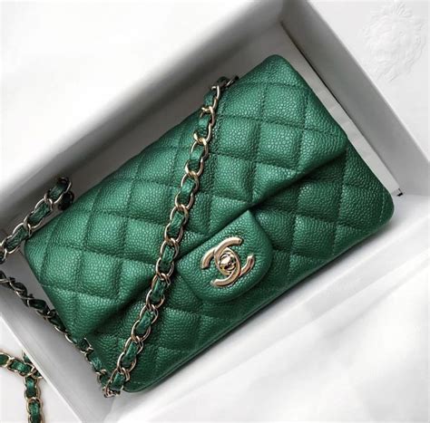 chanel latest green bag|emerald green Chanel bag.